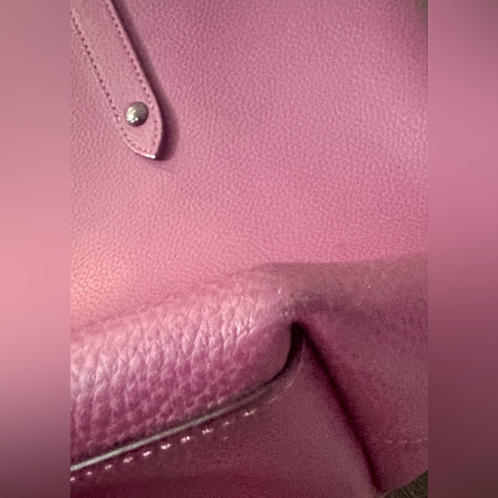 Coach Market Tote in Dark Berry w/ Party Mouse Print Interior - BAFO - Picture 12 of 15